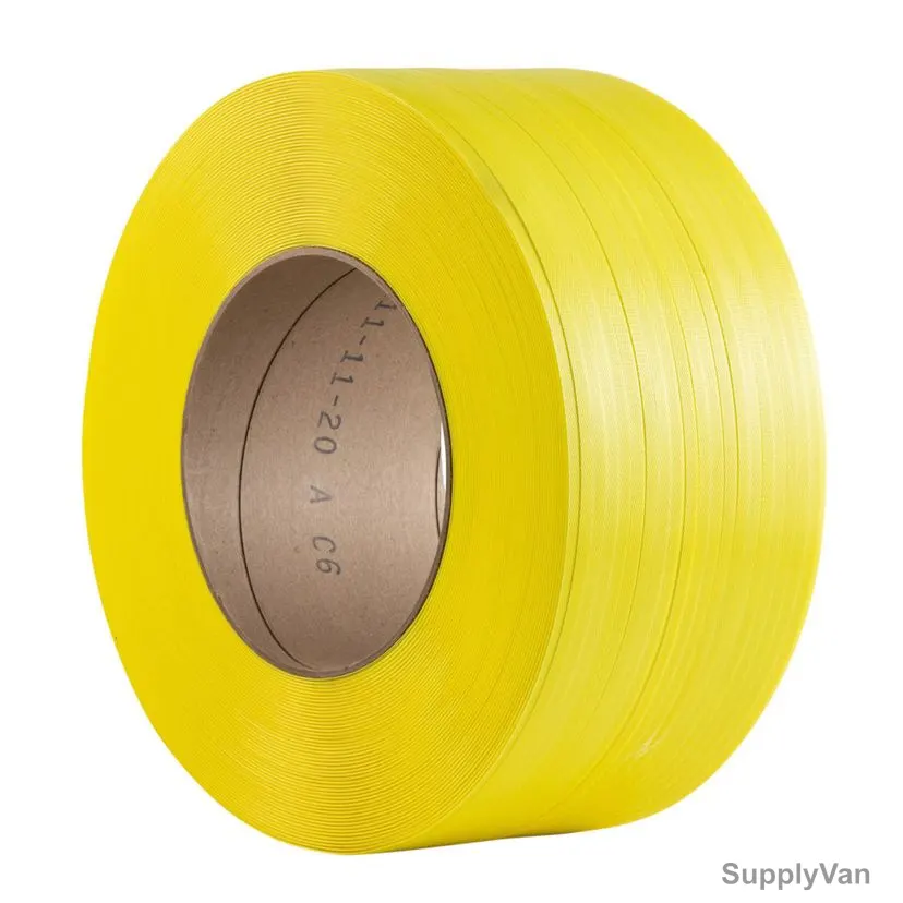 Polypropylene Strap Roll, 15MM Width x 7 Kg, Yellow