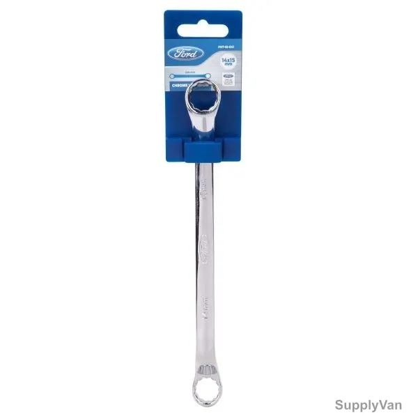 Ford Double Ring Spanner, FHT-EI-041, 14 X 15MM, Silver