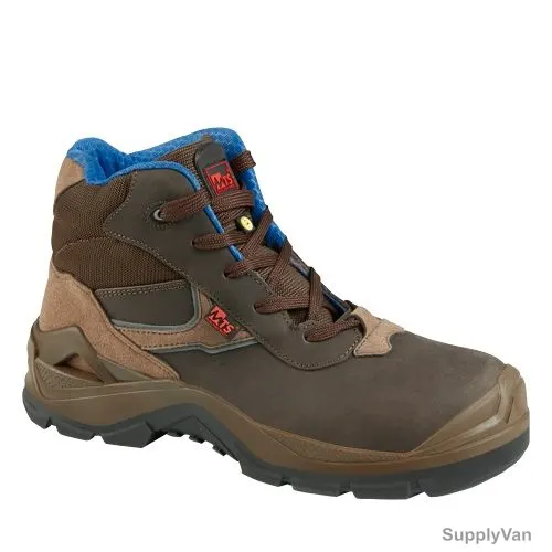 Mts Ultima Flex-S3 Safety Shoes, 70711, Brown/Blue, Size45