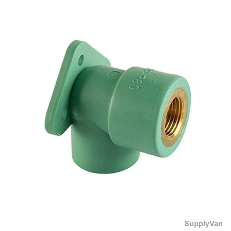 Atlas Wall Mount Elbow, APWME20X0-5, PPR, 20MM Dia x 1/2 Inch, Green — image 1