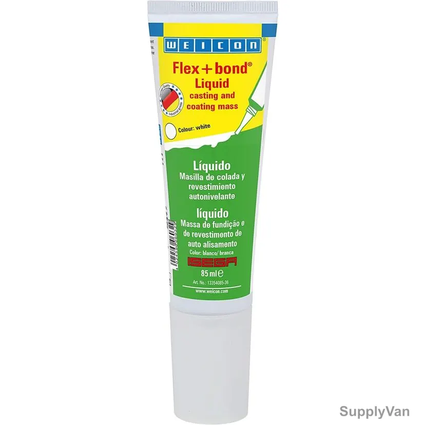 Weicon Flex+bond Liquid MS-Polymer Adhesive, 13354085, 85ML, White — image 1