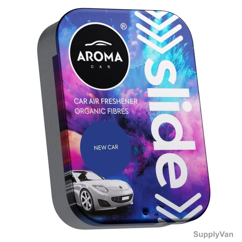 Aroma Home Slide Car Air Freshener, New Car, 30GM