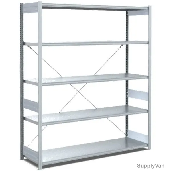 Bito Boltless Shelving W/ 5 Shelves, 10-17036, 2000 x 500MM, Galvanised — image 1