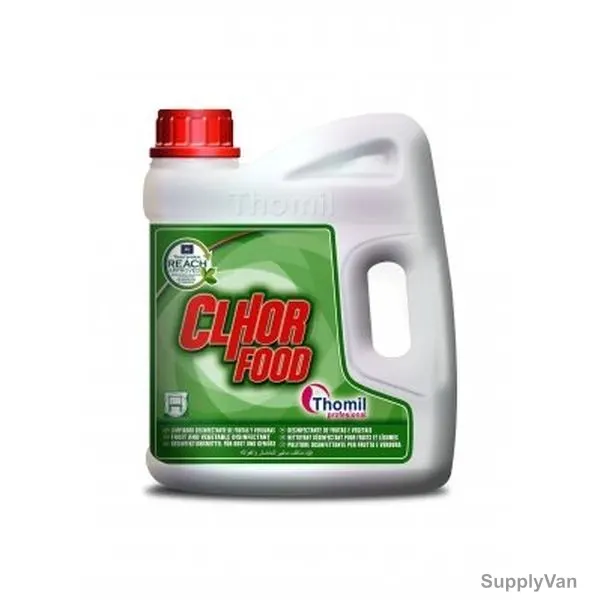Thomil Clhor Food Fruit and Vegetable Sanitizer, 4 Litre, Yellow
