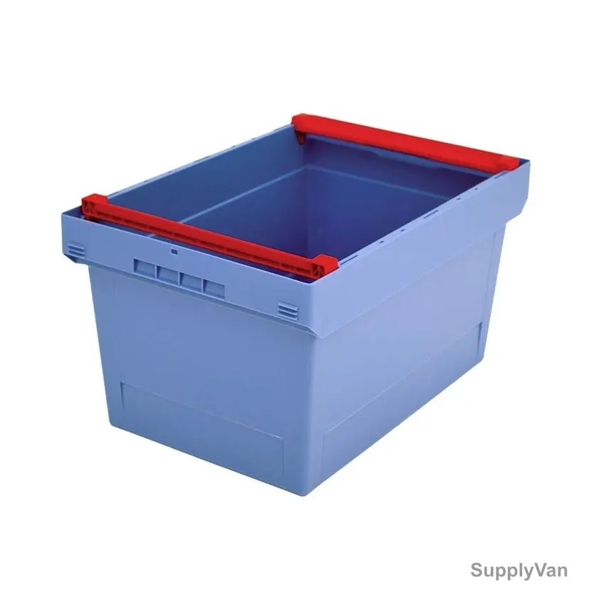 Bito Storage Container With Stacking Rails, MBB64321, Polypropylene, 58 Ltrs, 600 x 400MM, Light Blue