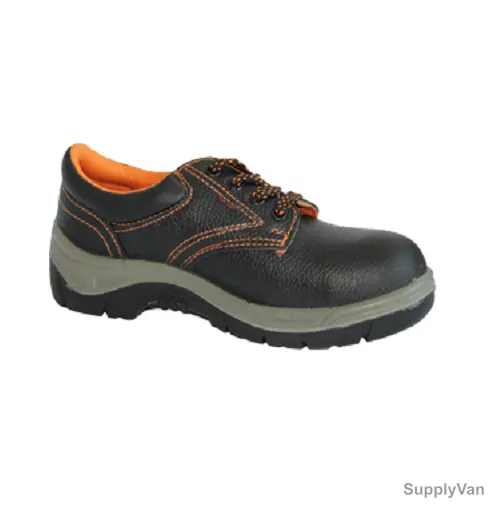 Tuf-Fix Low Ankle Safety Shoes, XZ11-39, PU, Size39, Black
