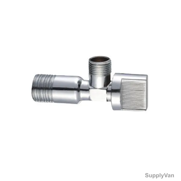 Bold Proline-2 Techno Square Angle Valve, TECVLV2200201, Brass, 1/2 Inch x 1/2 Inch, Mirror Chrome Finish