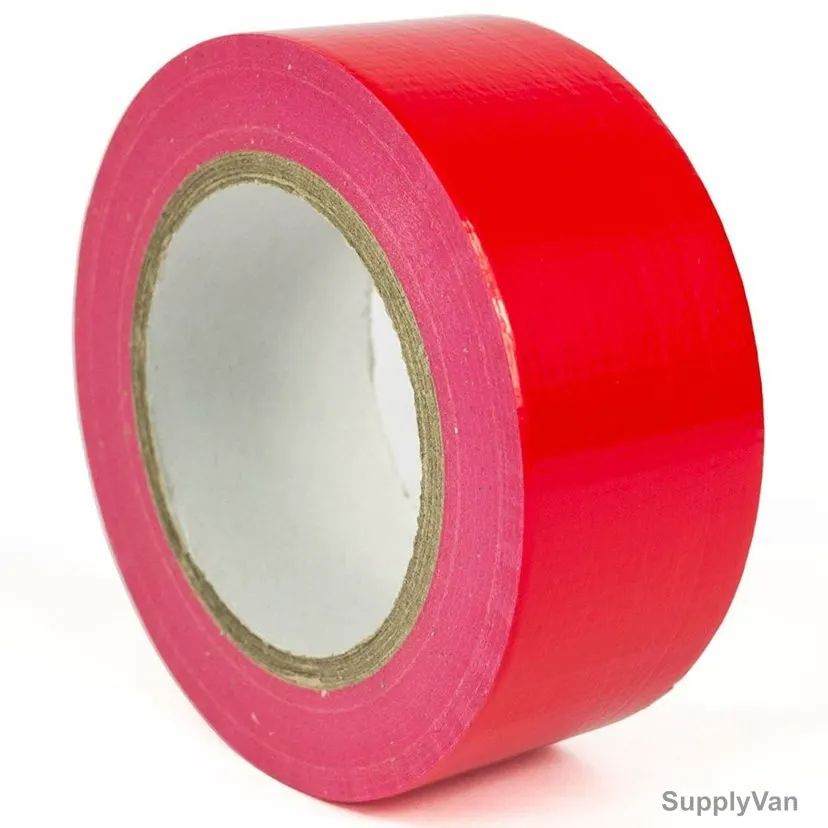 Cloth Tape, 48MM x 25 Mtrs, Polyethylene, Red