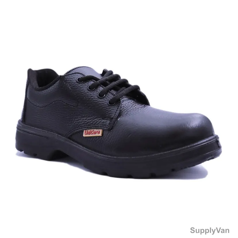 Rns Low Ankle Steel Toe Safety Shoes, 941, Unicore, Size46, Split Leather, Black