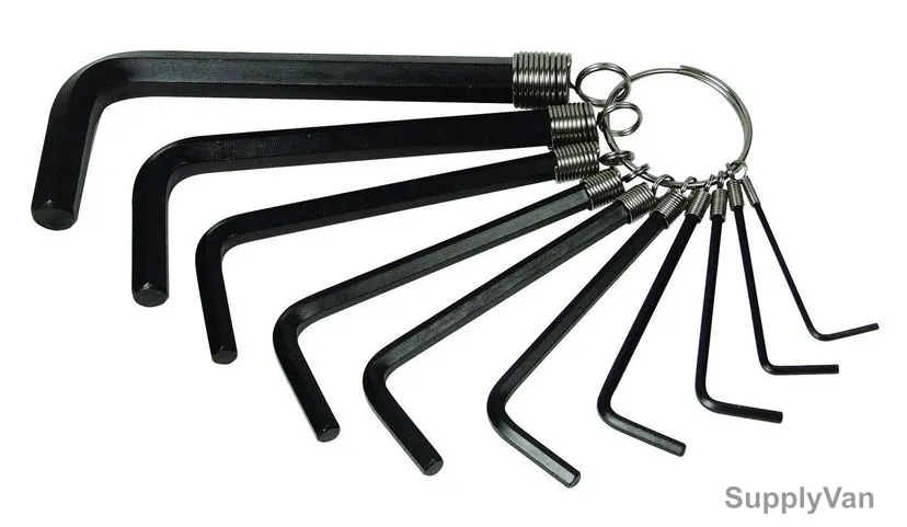 Stanley L Shape Short Arm Hex Key Set, 69-213, 10 Pcs/Set
