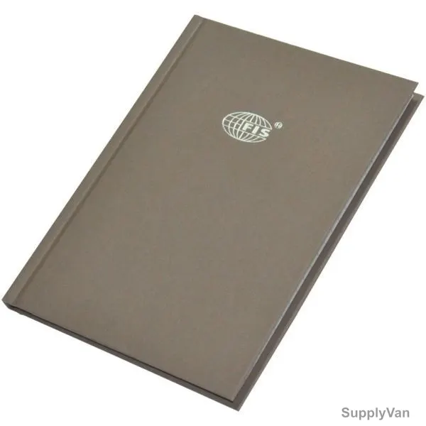 FIS Single Ruled Hard Cover 2 Quire Notebook, FSNBA52QJCBR, 148 x 210MM, 96 Pages, Brown