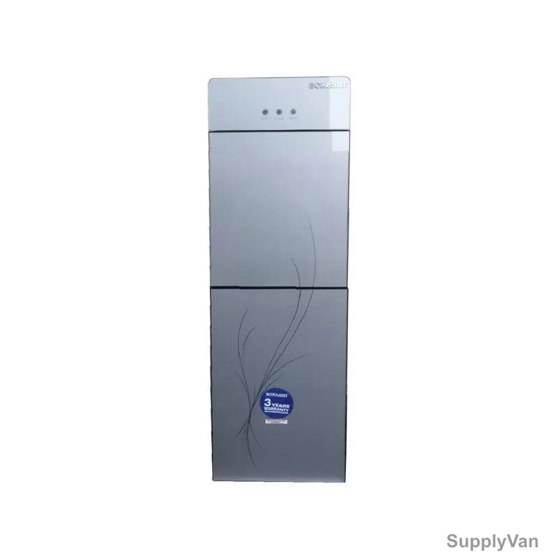 Sonashi 2 Tap Hot/Cold Freestanding Water Dispenser, SWD-54, 550W, Silver