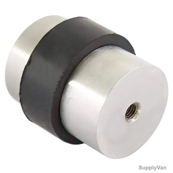 Round Door Stopper, 30 x 40MM, Alloy, Silver