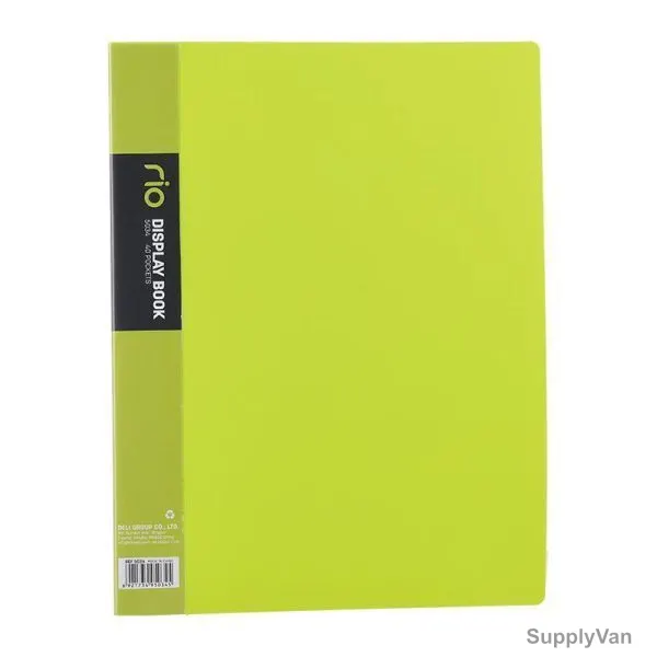 Deli Display File, E5034, Rio, 40 Pocket, Green
