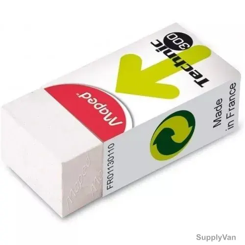 Maped Technic 300 Eraser, MDP-VP-026, White, 18 Pcs/Pack