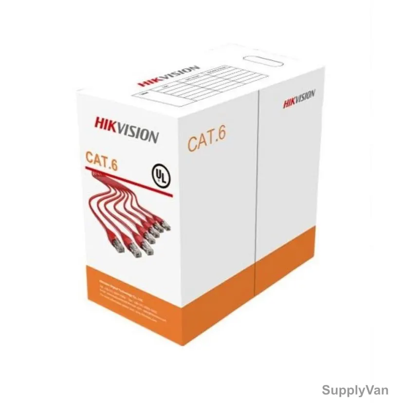 HikVision CAT6 UTP Networking Cable, DS-1LN6-UU, RJ45, 0.565MM Core Dia, 305 Mtrs Length