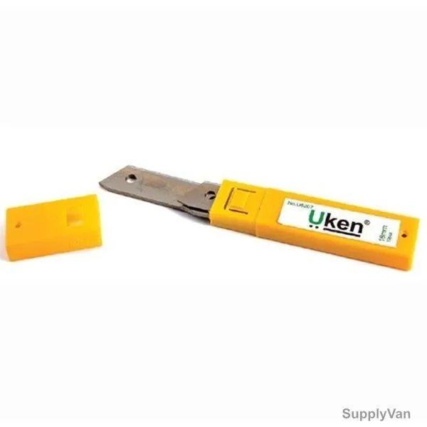 Uken Knife Blade, U6207, Stainless Steel, 18MM, Silver, 10 Pcs/Pack