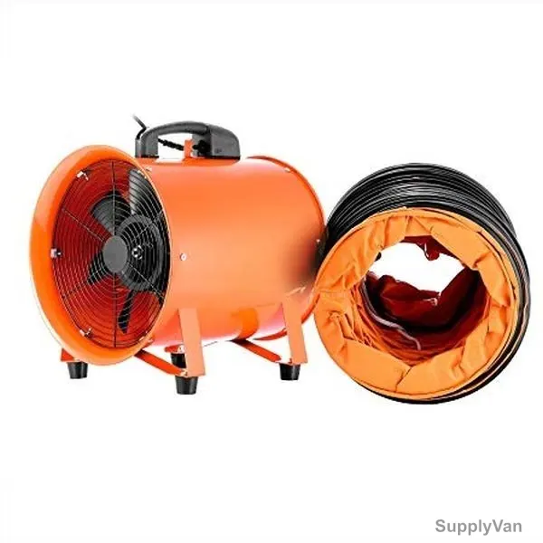 Amarine Blower Fan W/ Hose, 12 Inch, Orange