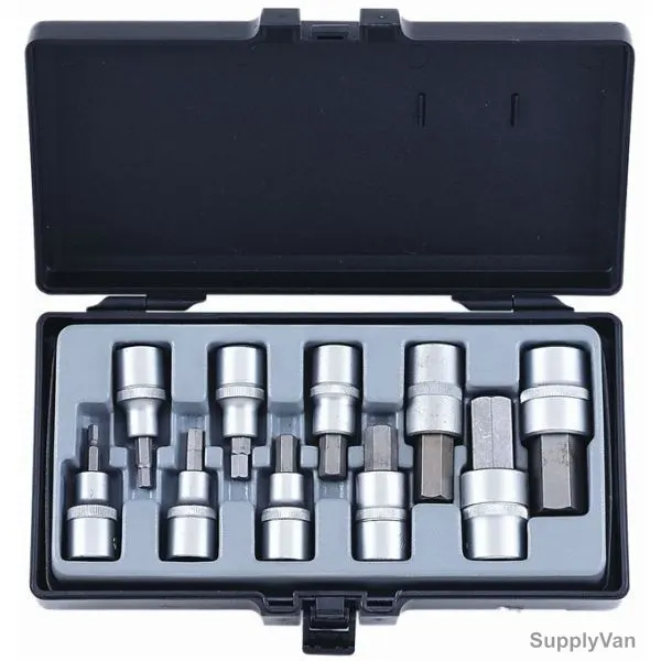 Force Hex Socket Bit Set, 4111, 10PCS
