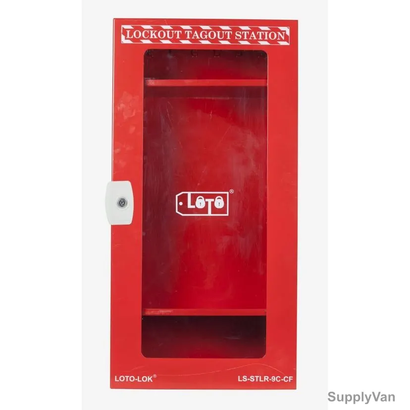 Loto-Lok Lockout Station, LS-STLR-9C-CF, 760 x 380MM, Red