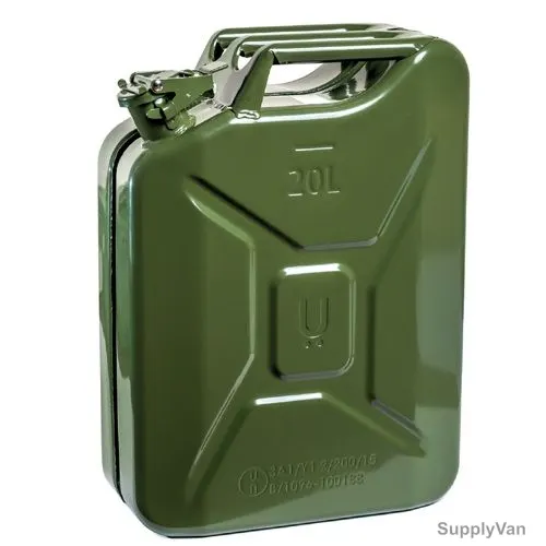 Uken Jerry Can, 505U, Steel, 20 Ltrs, Green