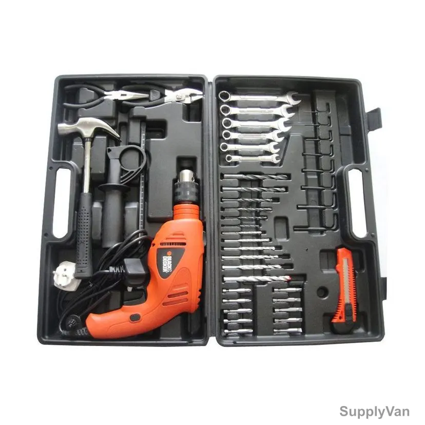 Black and Decker Hammer Drill Kit, HD5513KA40-B5, 40PCS