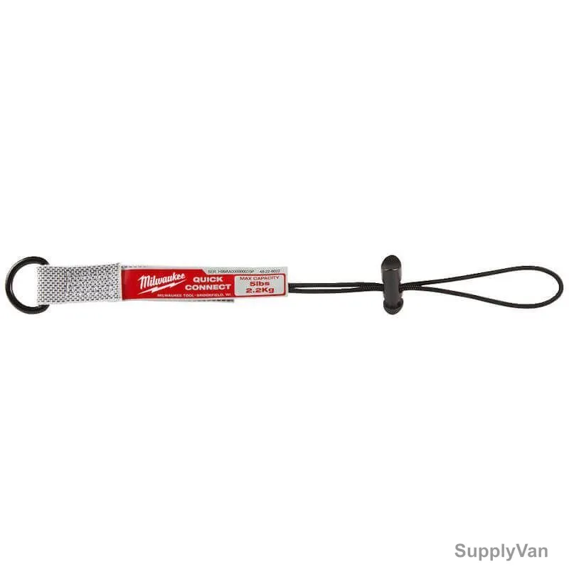 Milwaukee Quick-Connect Lanyard Attachment, 4932471430, 286MM, 2.2 Kg Weight Capacity, 3 Pcs/Pack — image 1