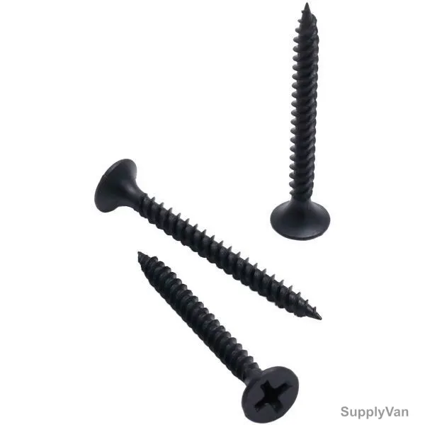 Total Tools Self Taping Drywall Screw, WJDS3503221, 3.5 x 32MM, Phillips, Black, Fine, PK200