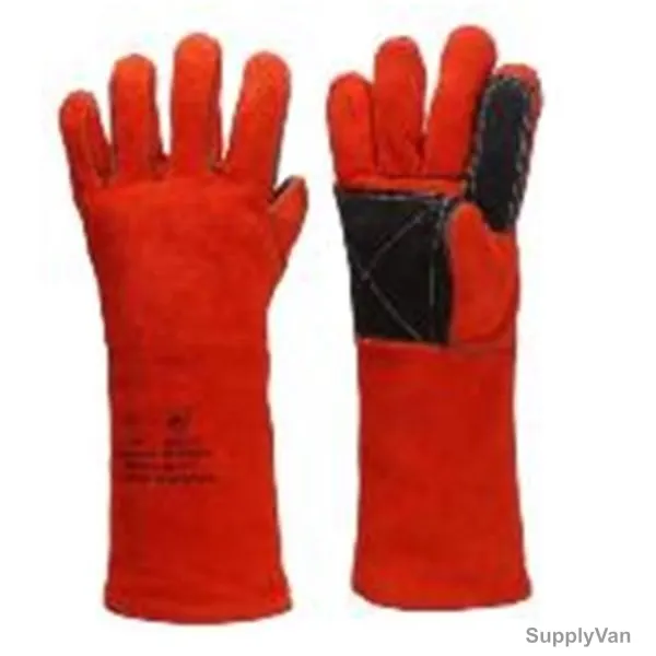 Vaultex Welding Gloves, UKP, Free Size, Red, PK12