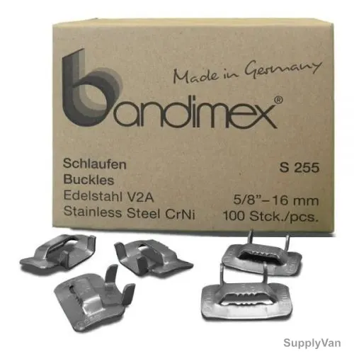 Bandimex Buckle, S-255, 16MM, 100 PCS/Box — image 1