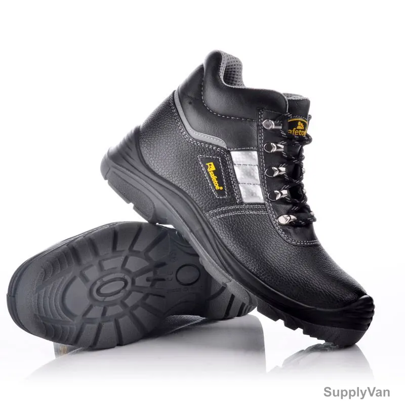 Safetoe High Ankle Shoes, M-8027, Best Boy, S3 SRC, Leather, Size38, Black — image 1