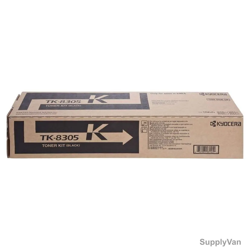 Kyocera Toner Cartridge, TK-8305BK, 25000 Pages, Black — image 1