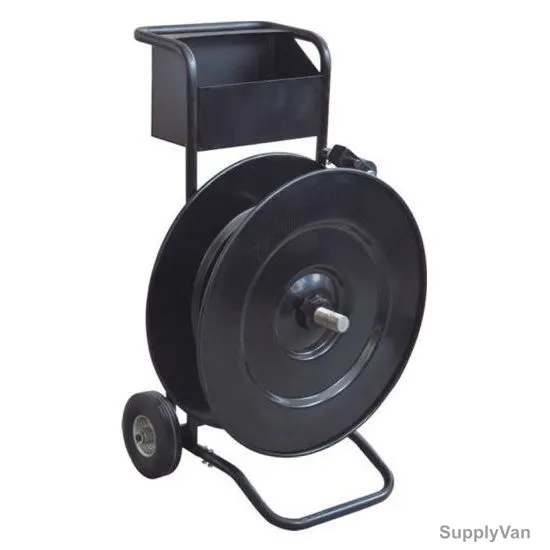 Polypropylene And Polyvinyl Chloride Strap Dispenser, Black