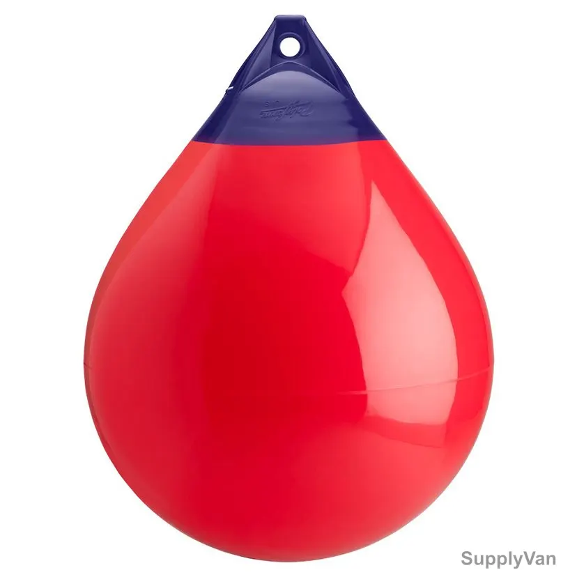 Polyform Buoy, A-6, A Series, Vinyl, 34 Inch Dia x 44 Inch Length, Red — image 1