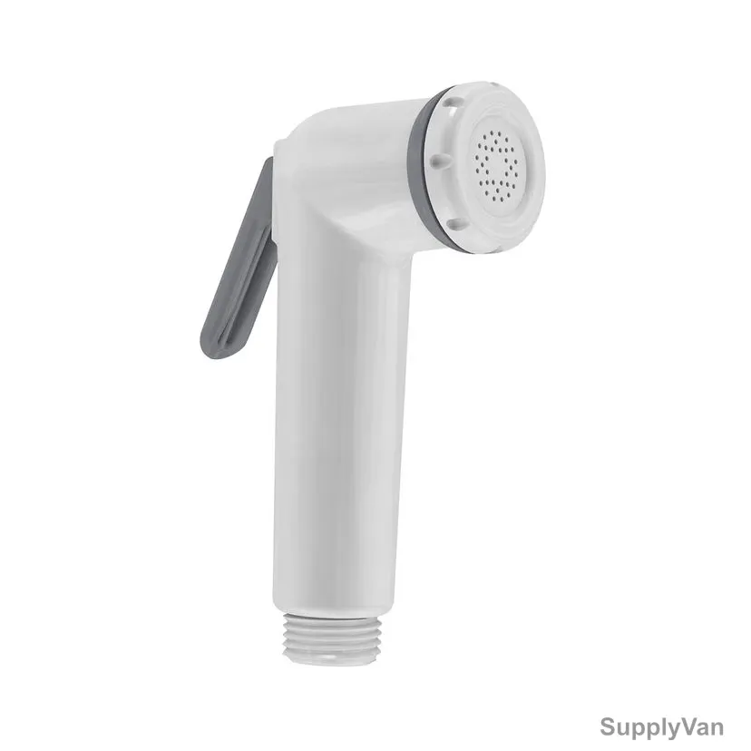 Mega Shut-Off Hand Shower, 4301, ABS, 1/2 Inch Inlet Size, White/Grey