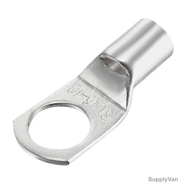 Cable Lug, Copper, 16 SQ.MM x 10MM Stud Size, Tin Plated, 100 Pcs/Pack