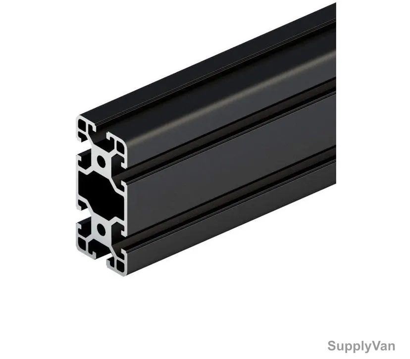 Extrusion T-Slot Profile, 40 Series, Aluminium, 40 x 80MM, Black, PK4