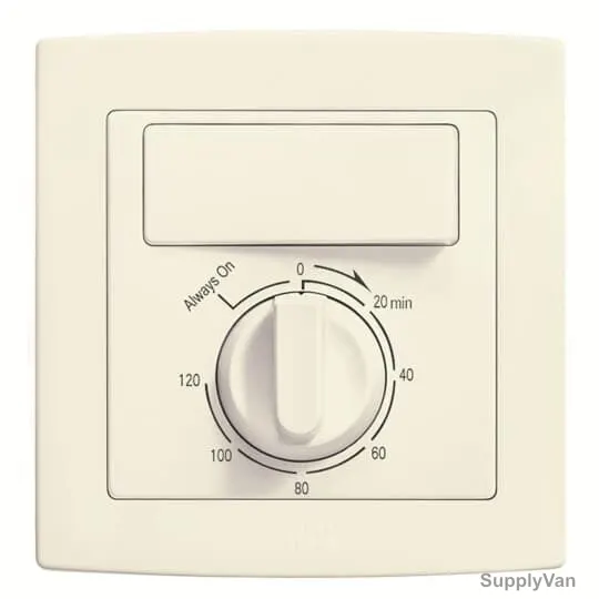 Abb Volume Control Switch With Fire Alarm Terminal, AC416-82, Concept BS, Thermoplastic, 5-15W, Ivory White