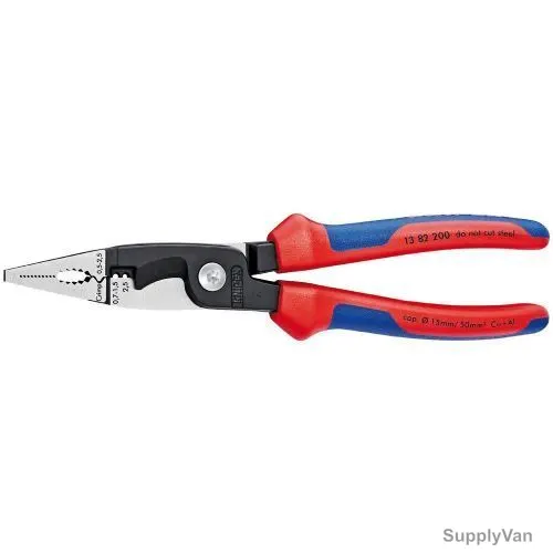 Knipex Plier For Electrical Installation, 1382200, 200MM