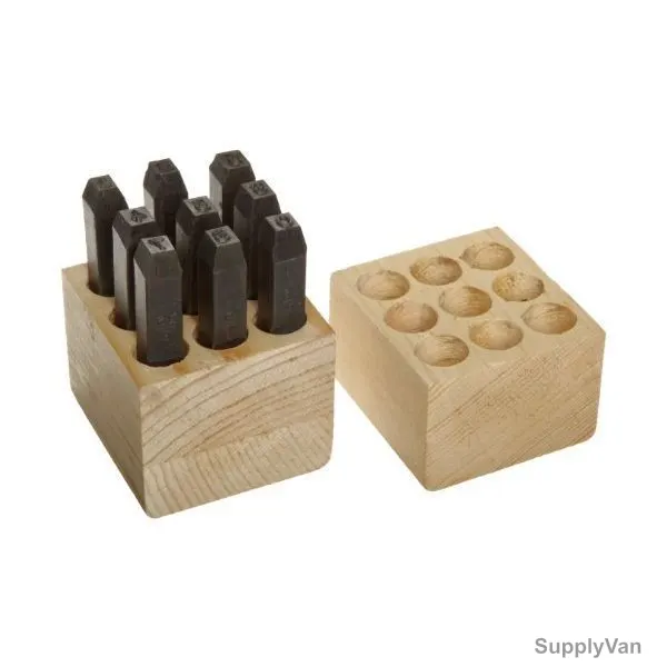Young Bros Stamp Figure Set, 04093, 5/32 Inch, 9PCS