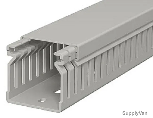 OBO Wire Duct, OBO6178012, PVC, 2 Mtrs, Stone Grey