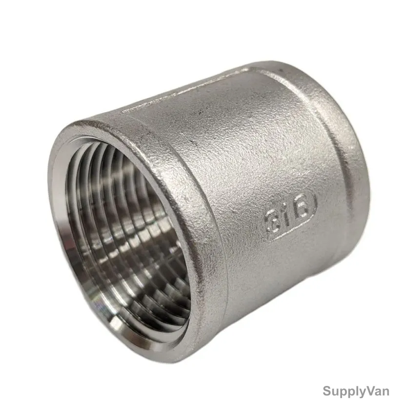 Pipe Socket, Stainless Steel, Class 150, 1/2 Inch NPT Thread Size