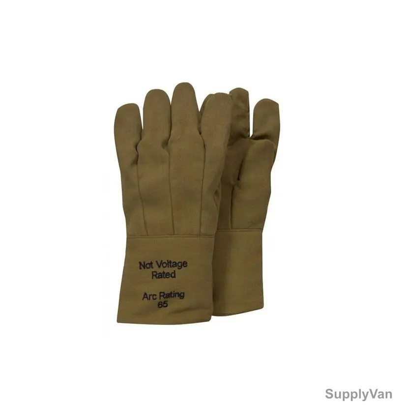 NSA Thermographer Arc Flash Gloves, G51KDQT14, One Size Fits All, Brown — image 1