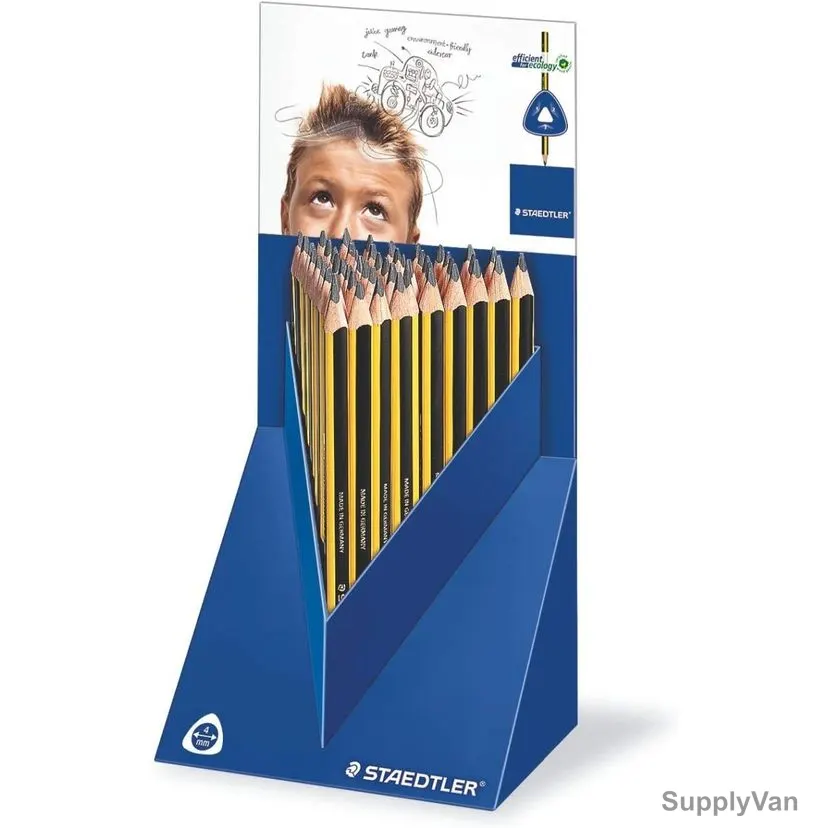 Staedtler Noris Jumbo Learner's Pencil, ST-119-KP48, 4.0MM Tip Size, Black/Yellow, 48 Pcs/Pack