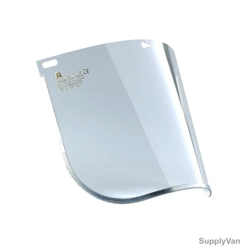 Dandy Face Shield Visor, FC25, Polycarbonate, 8 Inch Width x 12 Inch Length, Clear