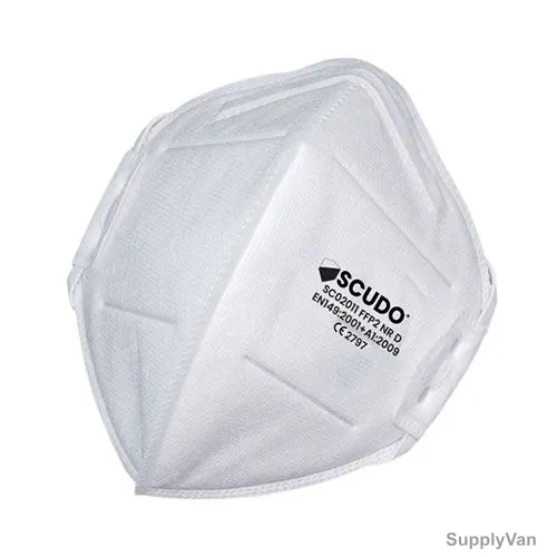 Scudo FFP 2 High Filtration Respiratory Mask, SC02011, White, 10 Pcs/Pack