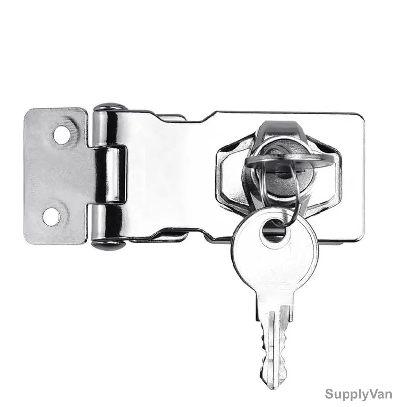 Heavy Duty Hasp and Staple With Lock, 306, 4 Inch Length