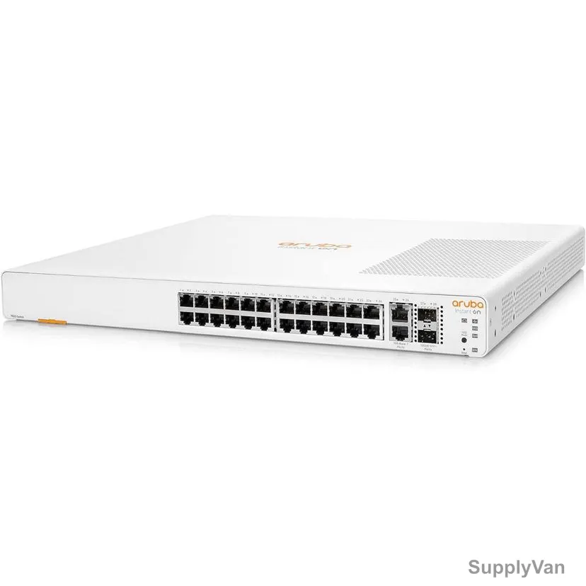Aruba Network PoE Switch, 2XGT 2SFP+, 370W, 20 Ports, 128 Gbps