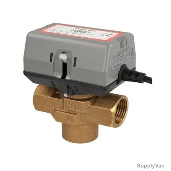 Honeywell 3 Way Electric Valve Actuator, VC6013ME6000T, 220VAC, 1/2 Inch