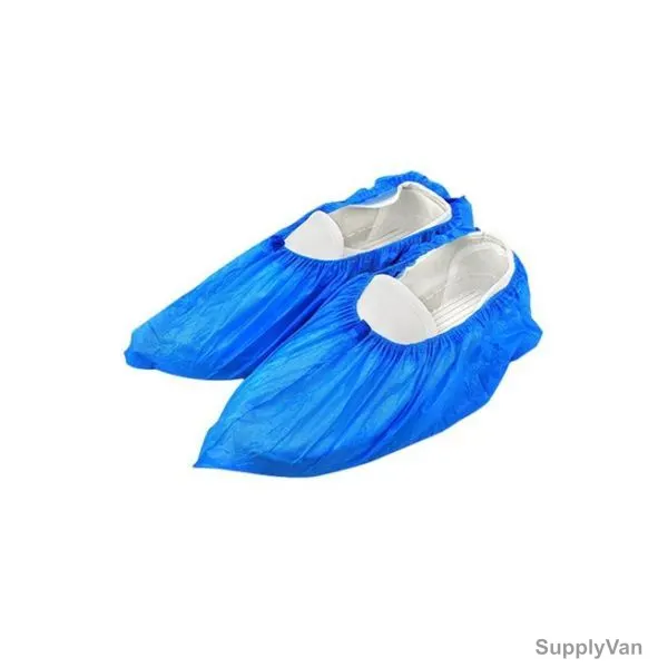 Sanbo Anti-Slip Disposable Shoe Cover, Plastic, Dark Blue — image 1